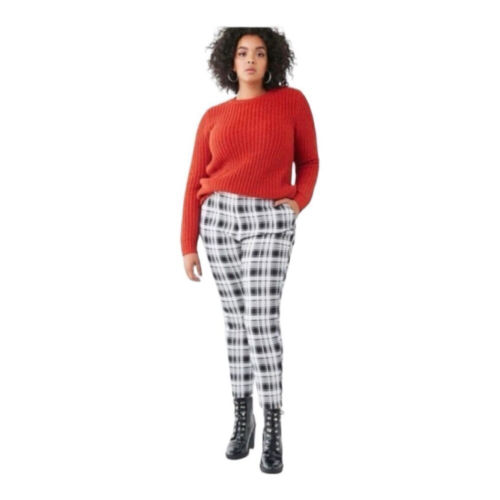 NWT Womens Forever 21 Plus Chunky Knit Burnt Orange Cabin Sweater - Sz 2X